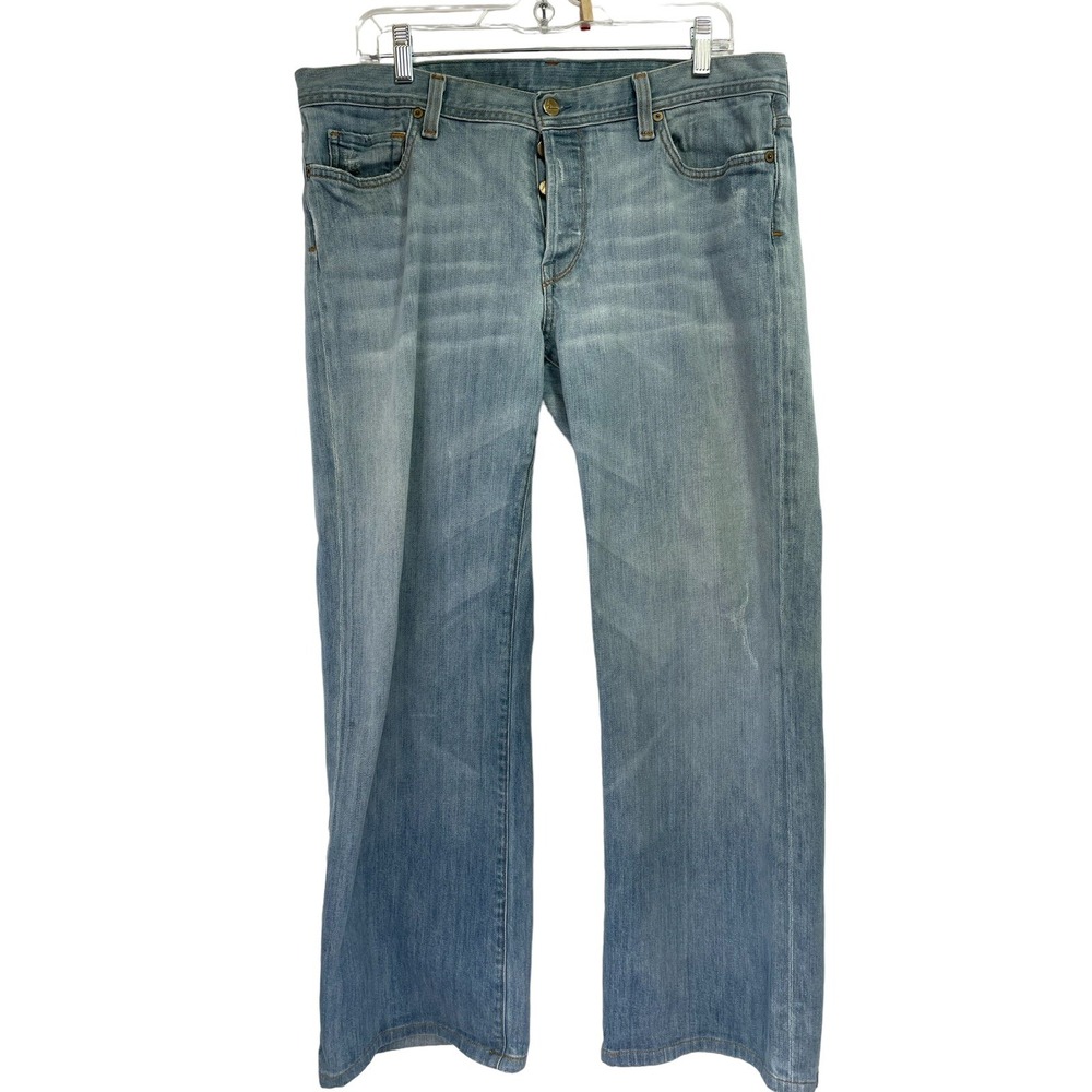 Citizens Of Humanity Button Fly Mens Sz38 38x29 Denim Light Blue Jeans (HH17)EUC